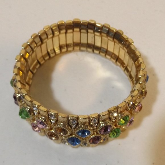 🟢 (Phil) Sparkly Colorful Stretchy Bracelet - Picture 6 of 9